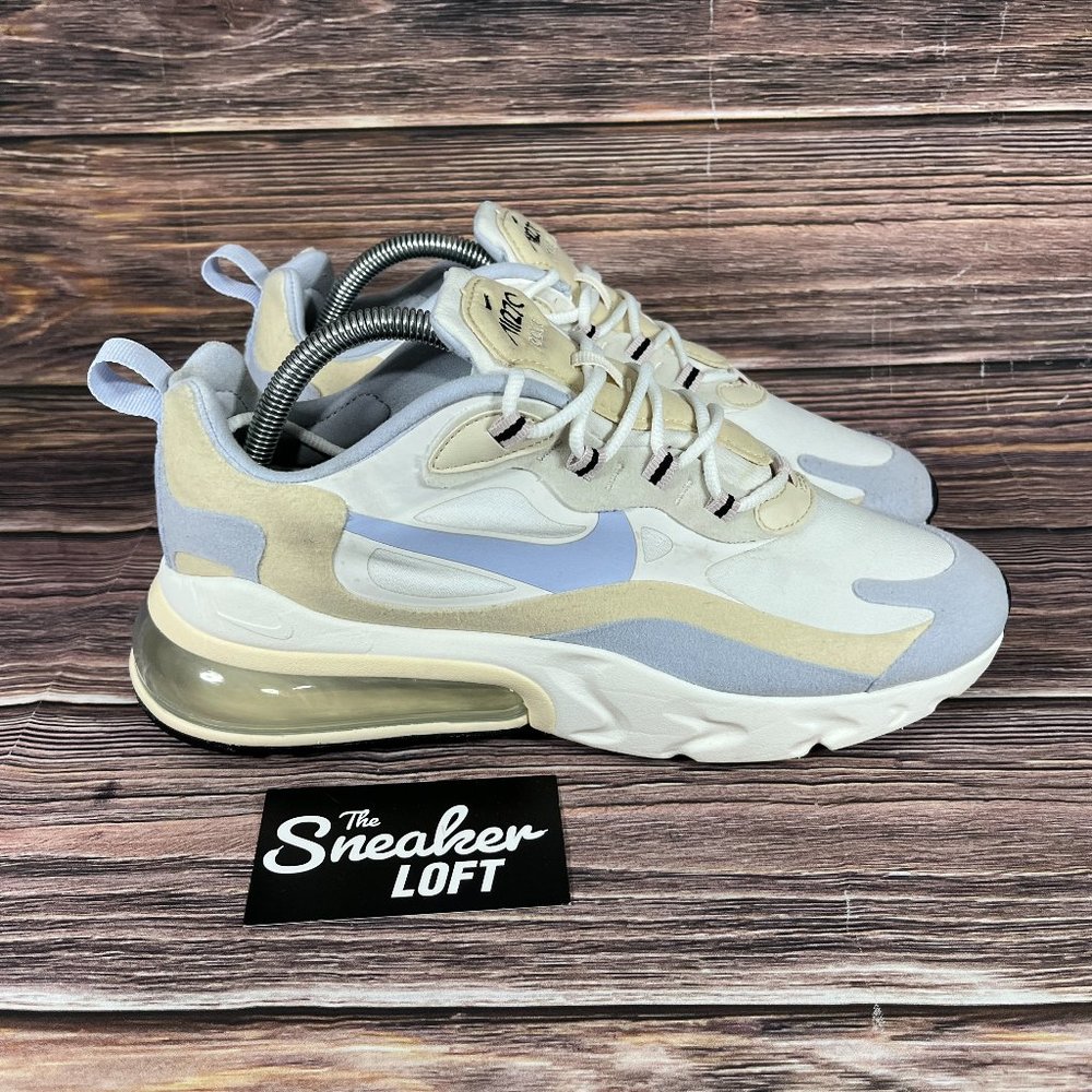 Nike Air Max 270 React Fossil Ghost Women's Athletic Shoes